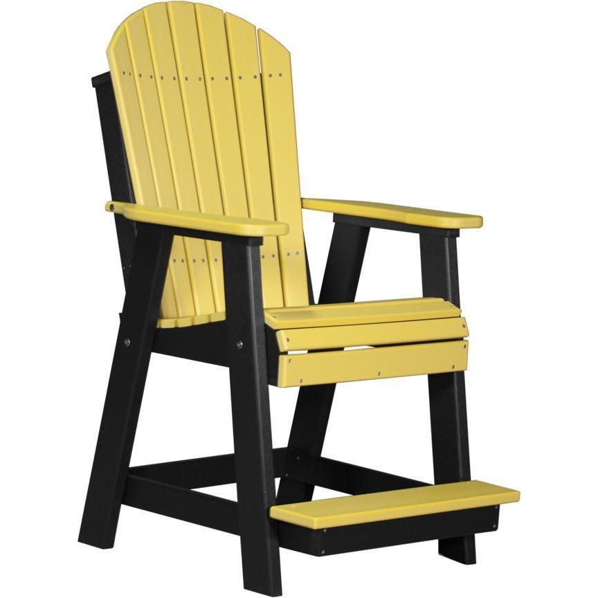 Adirondack Balcony Chair Yellow & Black