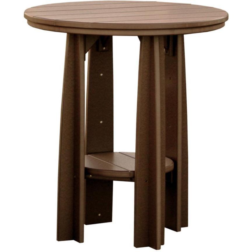 Outdoor 36" Balcony Table Chestnut Brown