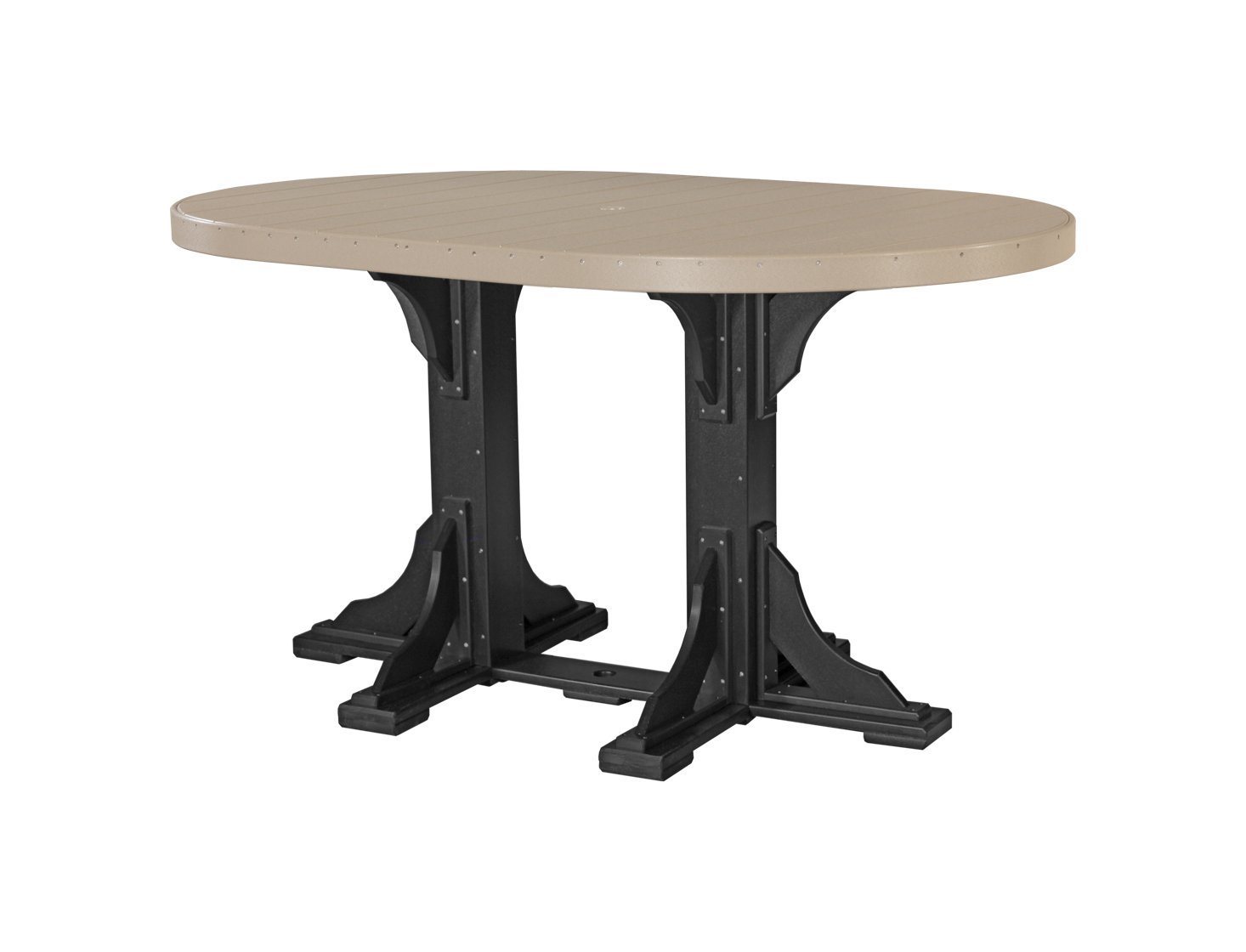 Oval bar height deals table