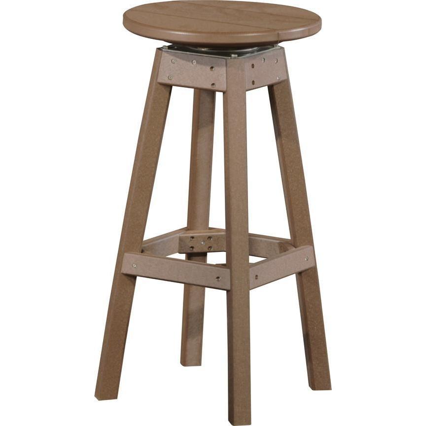 Outdoor Poly Bar Stool Chestnut Brown