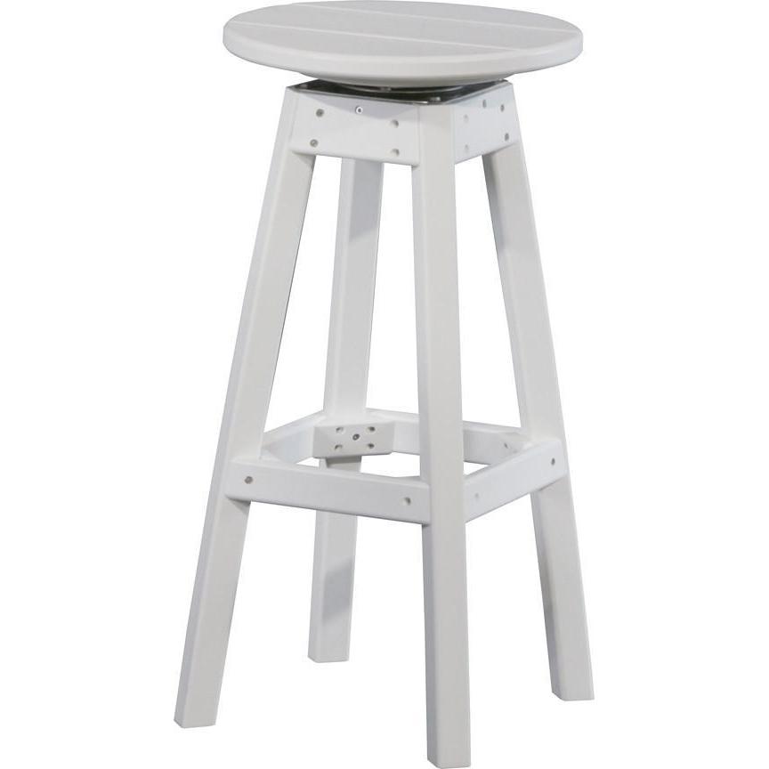 Outdoor Poly Bar Stool White