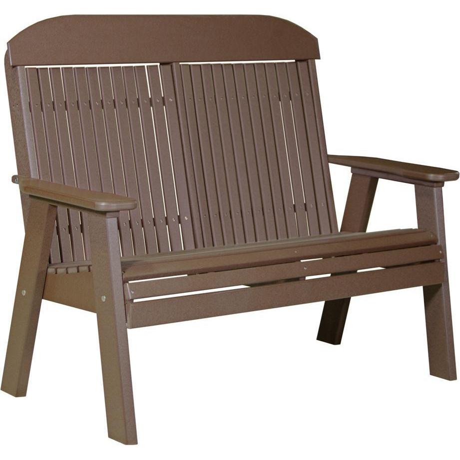 Classic Outdoor 4' Bench Chestnut Brown