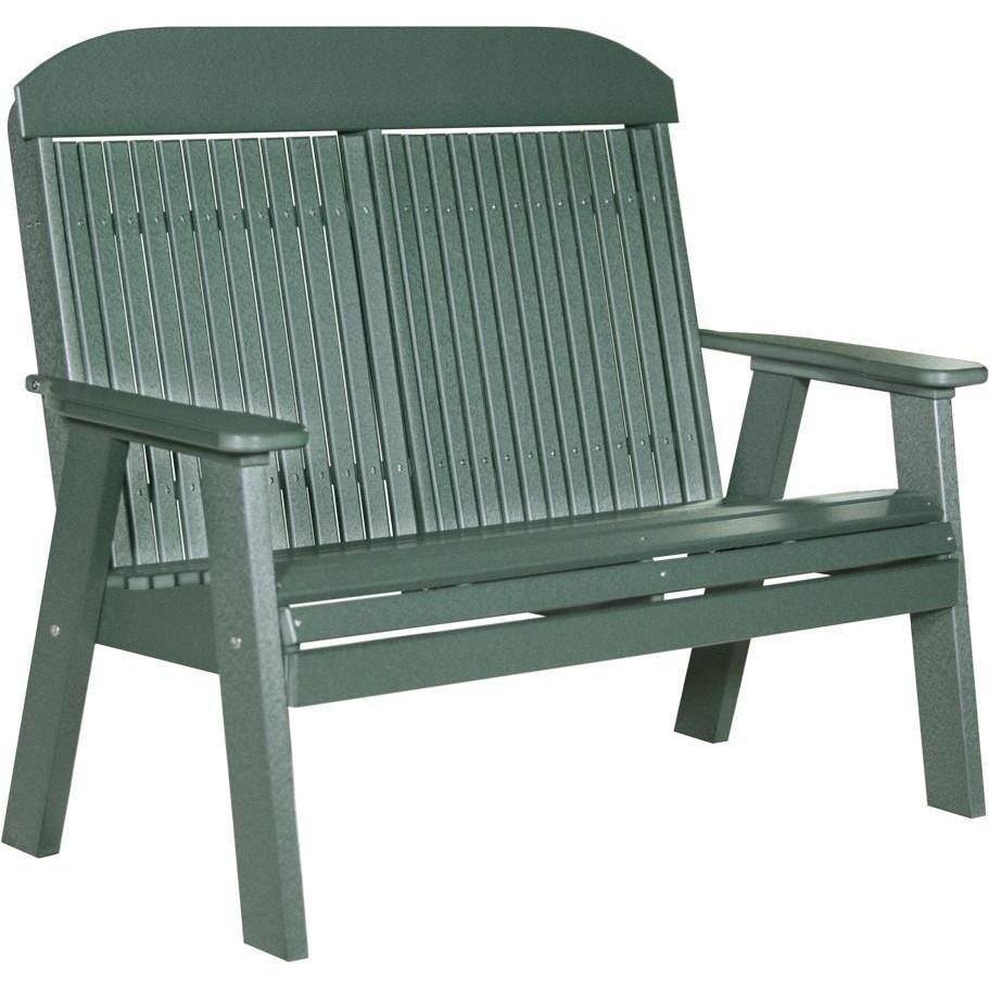Classic Outdoor 4' Bench Green
