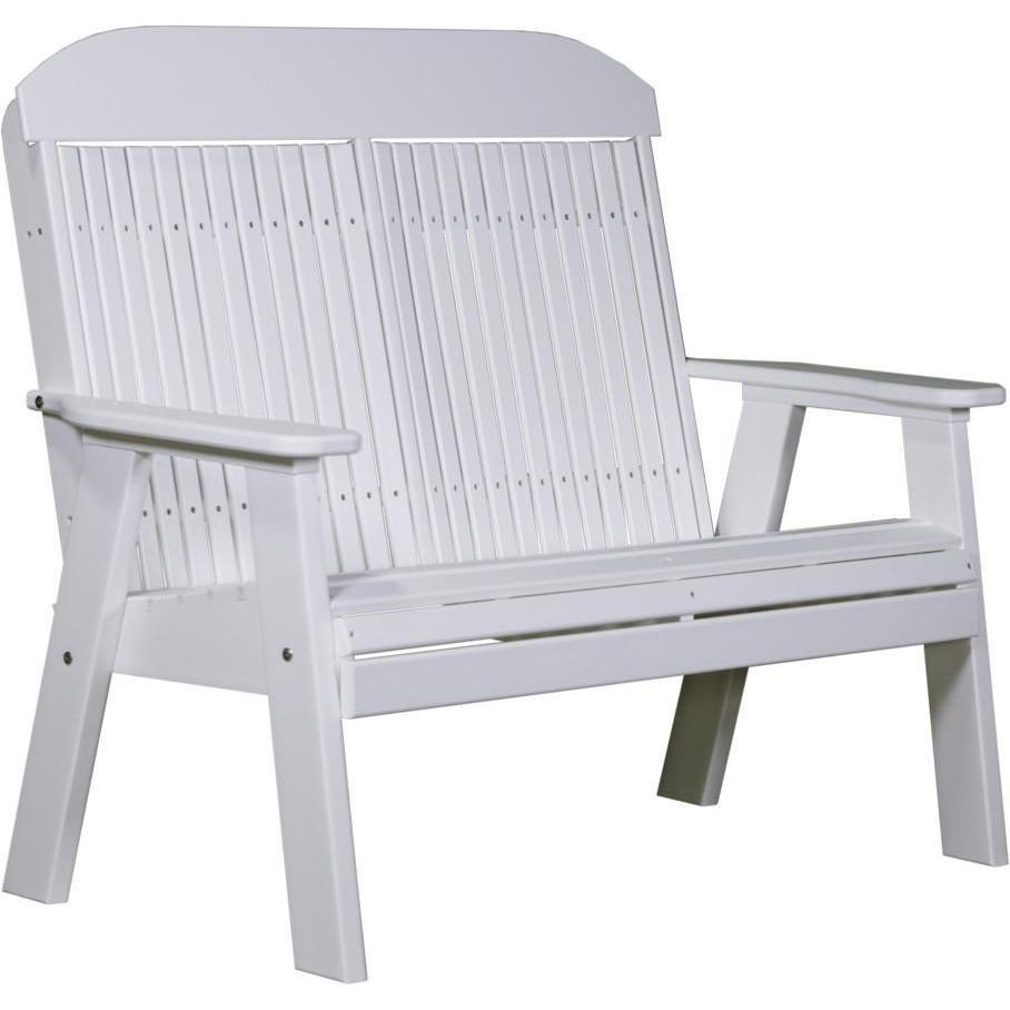 Classic Outdoor 4' Bench White