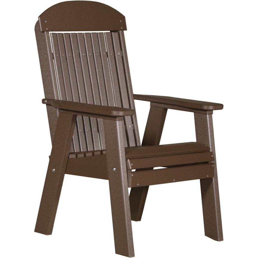 Classic Outdoor Bench Chair Chestnut Brown