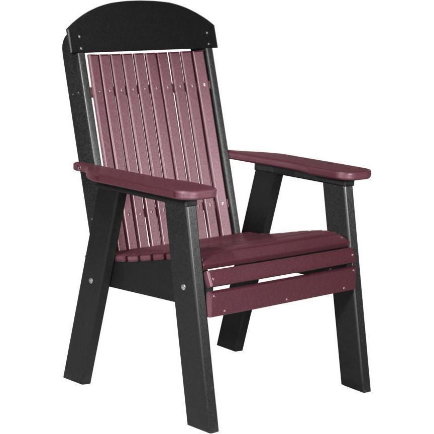Classic Outdoor Bench Chair Cherrywood & Black