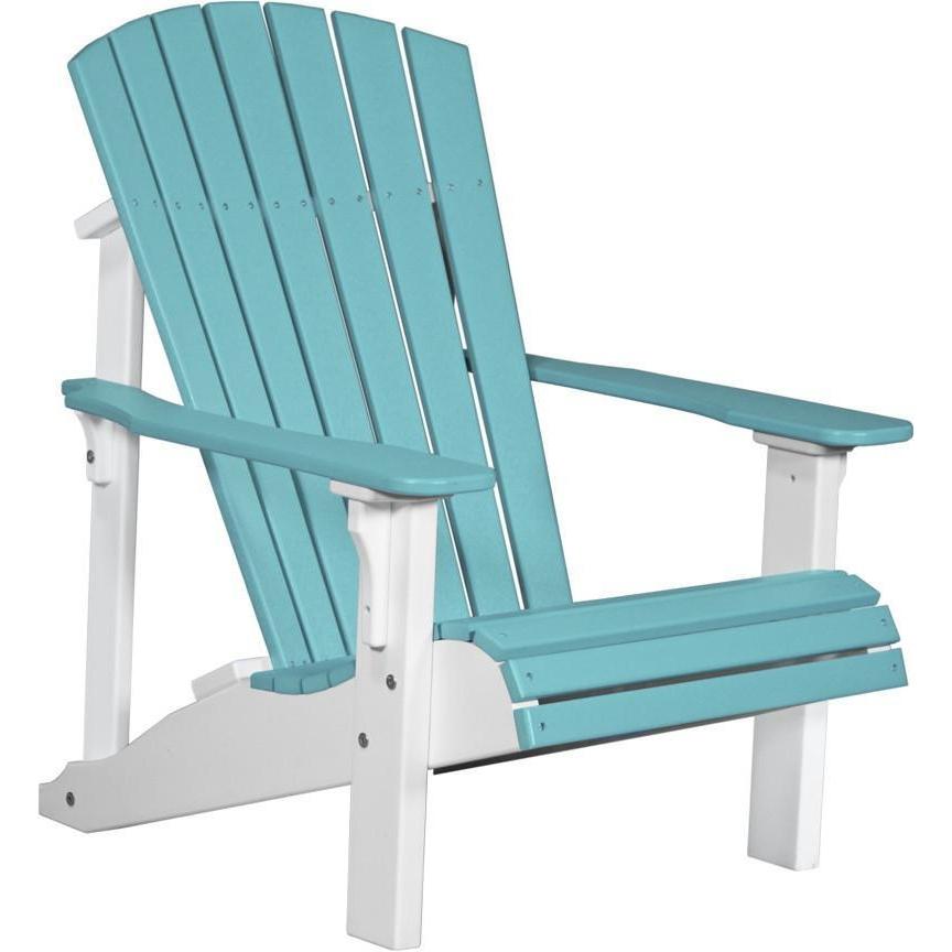 Deluxe Adirondack Chair Aruba Blue & White