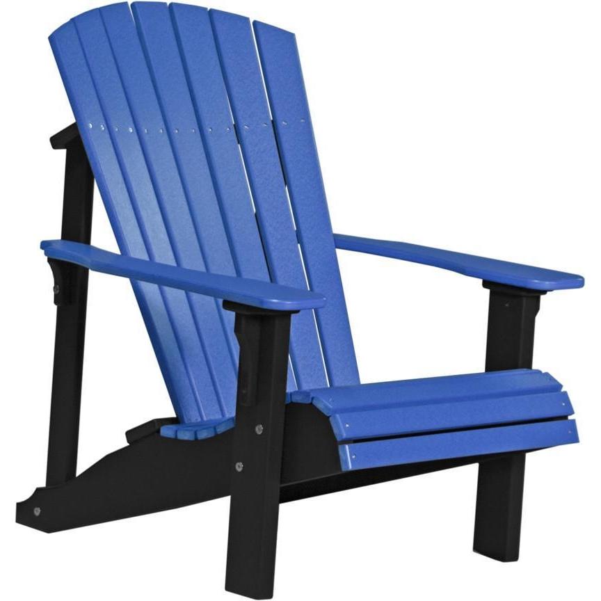 Deluxe Adirondack Chair Blue & Black
