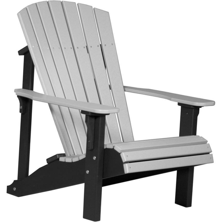 Deluxe Adirondack Chair Dove Grey & Black