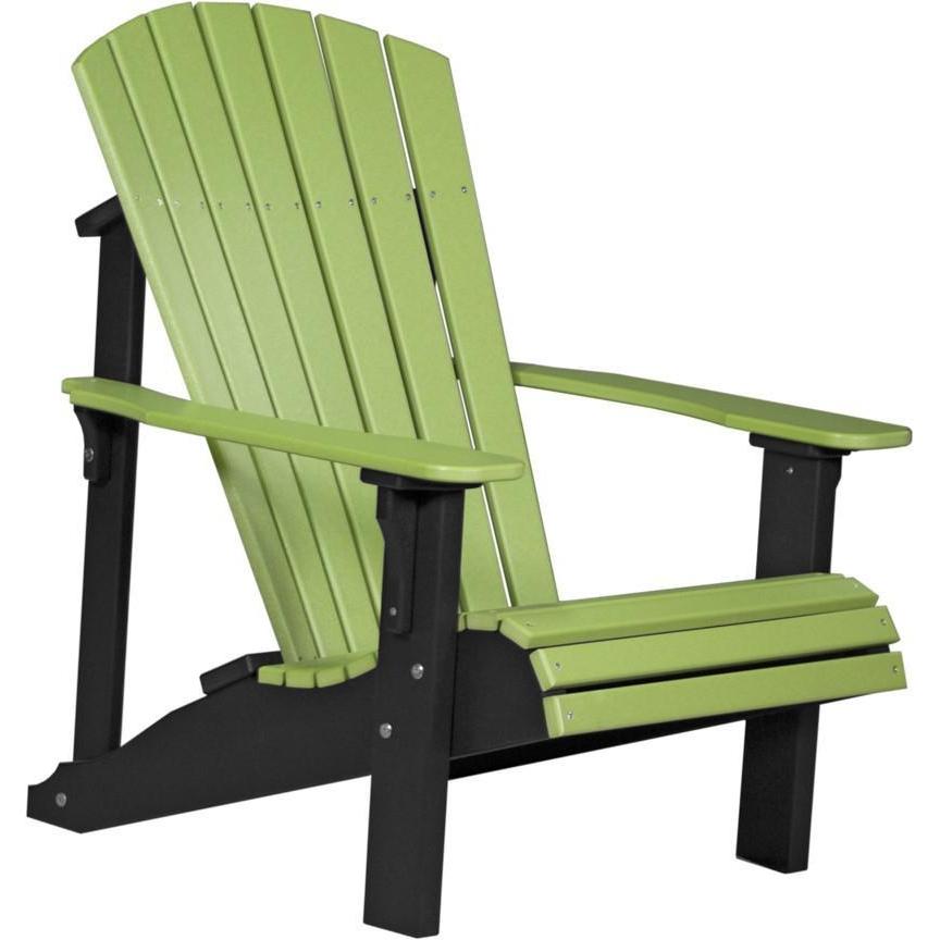 Deluxe Adirondack Chair Lime Green & Black