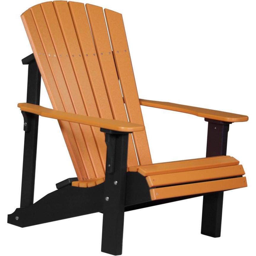 Deluxe Adirondack Chair Tangerine & Black