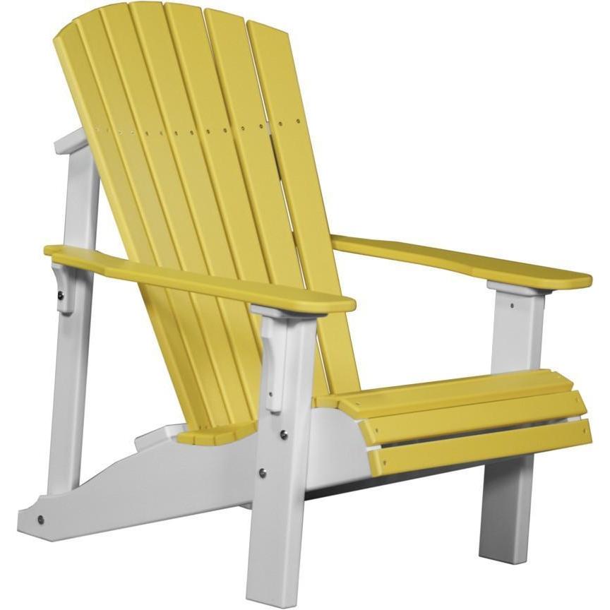 Deluxe Adirondack Chair Yellow & White