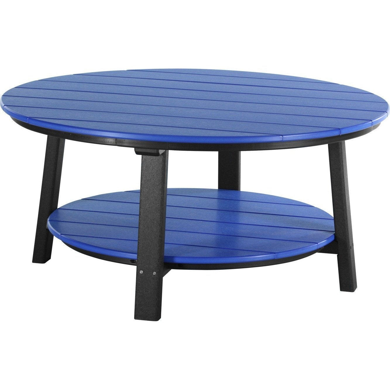 Outdoor Deluxe Conversation Table Blue & Black