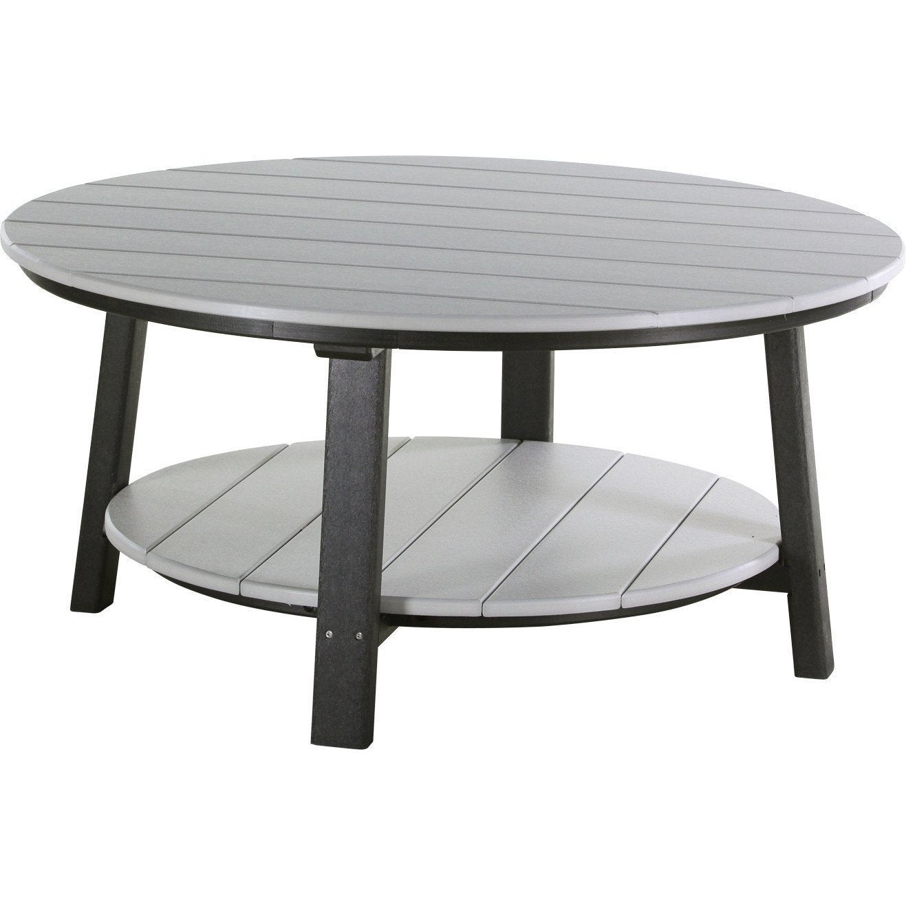 Outdoor Deluxe Conversation Table Dove Grey & Black