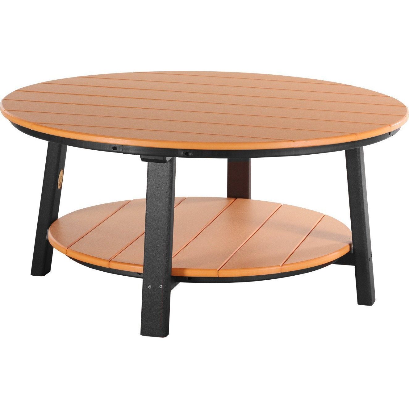 Outdoor Deluxe Conversation Table Tangerine & Black