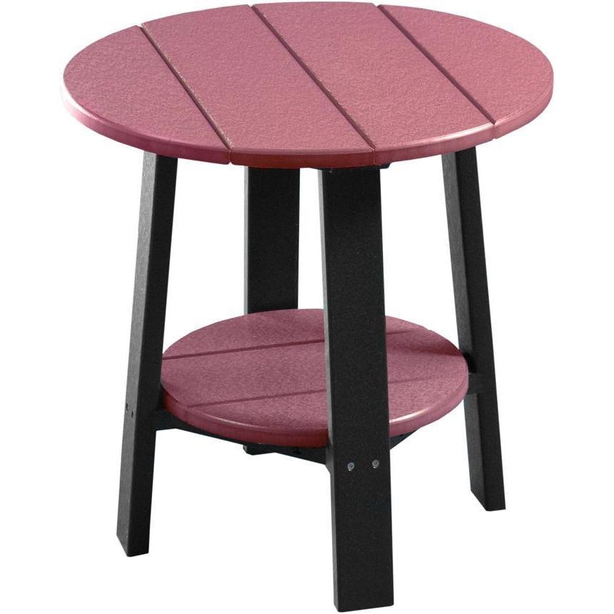 Outdoor Deluxe End Table Cherrywood & Black