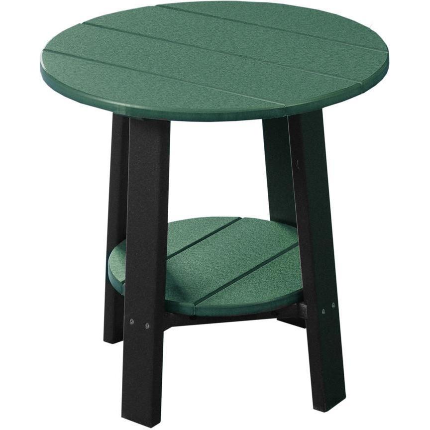 Outdoor Deluxe End Table Green & Black
