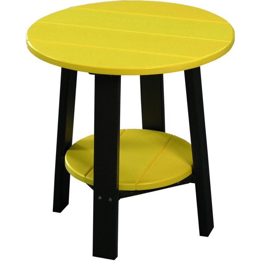 Outdoor Deluxe End Table Yellow & Black