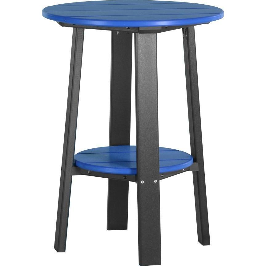 Outdoor 28" Deluxe End Table   Blue & Black