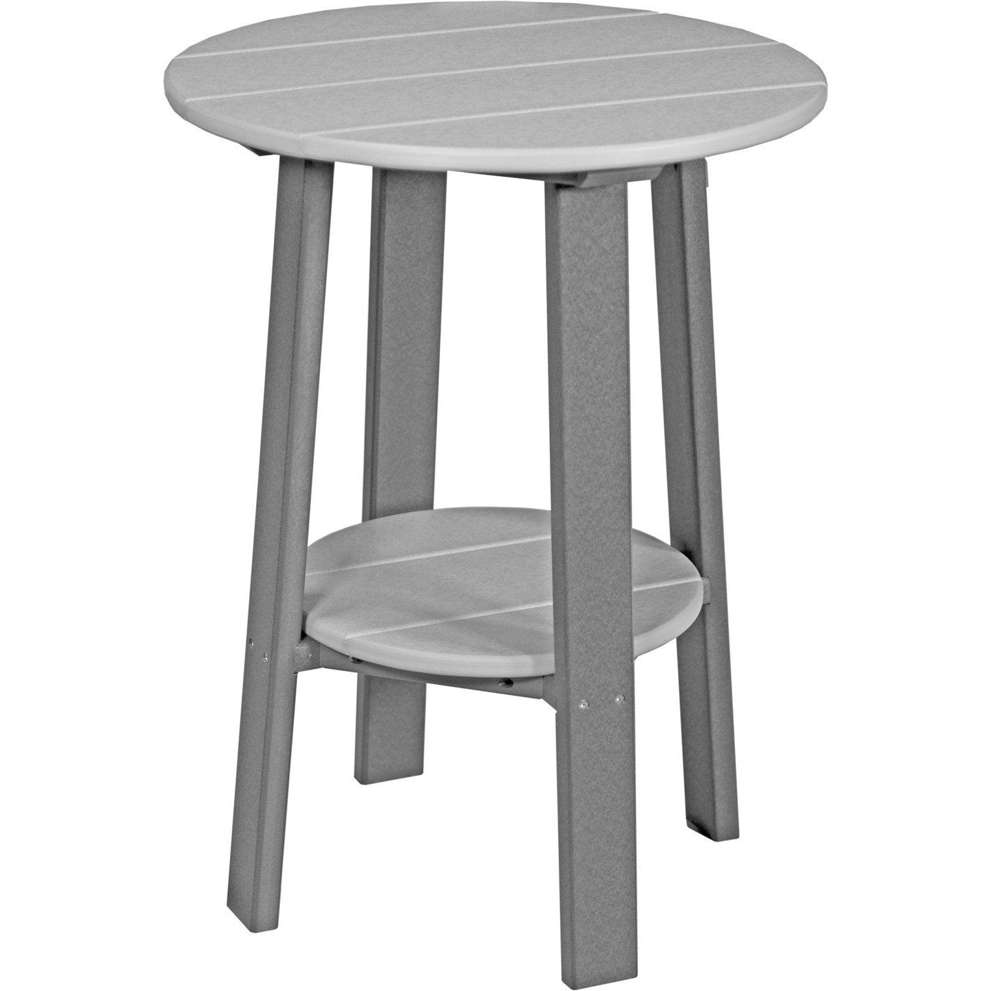 Outdoor 28" Deluxe End Table   Dove Grey & Slate