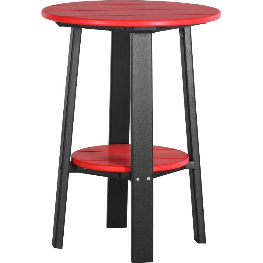 Outdoor 28" Deluxe End Table   Red & Black