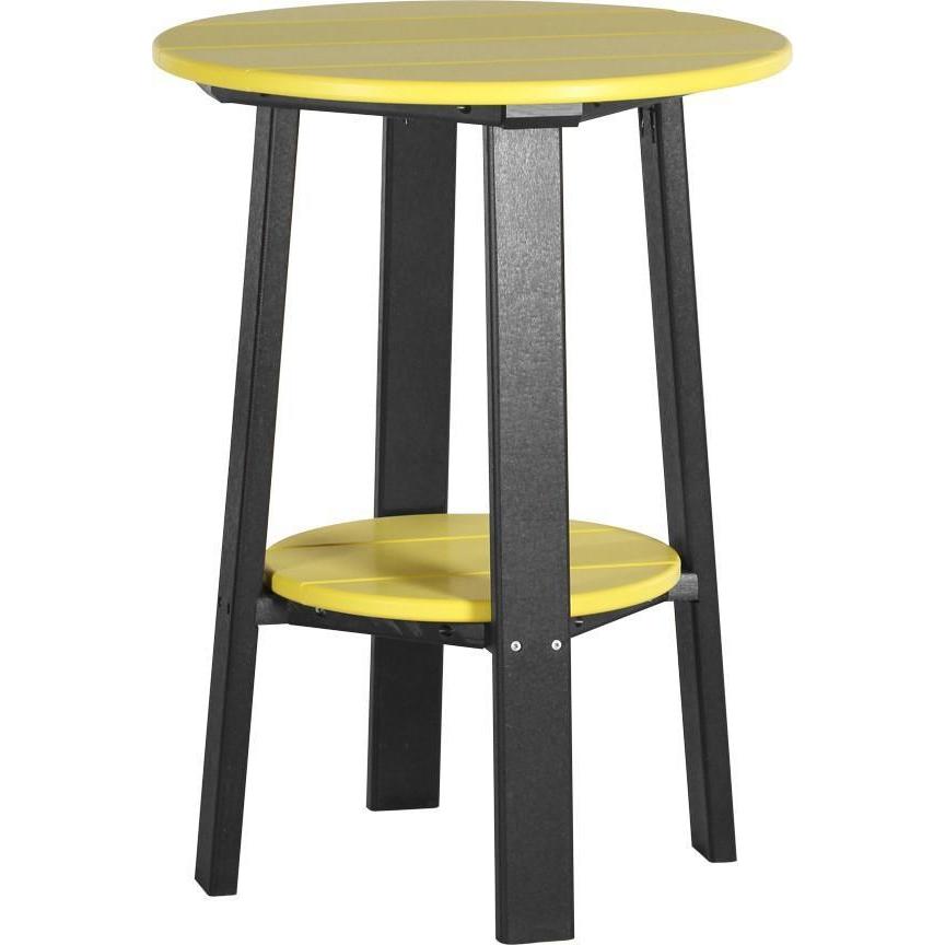 Outdoor 28" Deluxe End Table   Yellow & Black