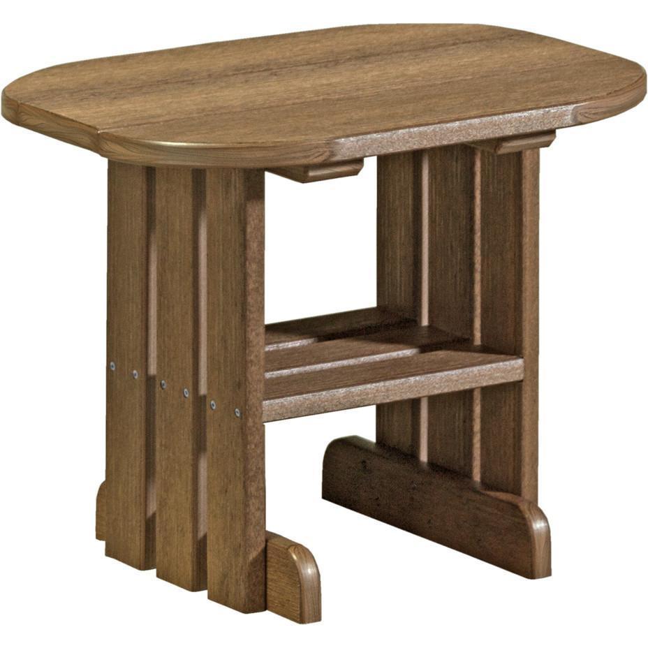 Outdoor End Table Antique Mahogany