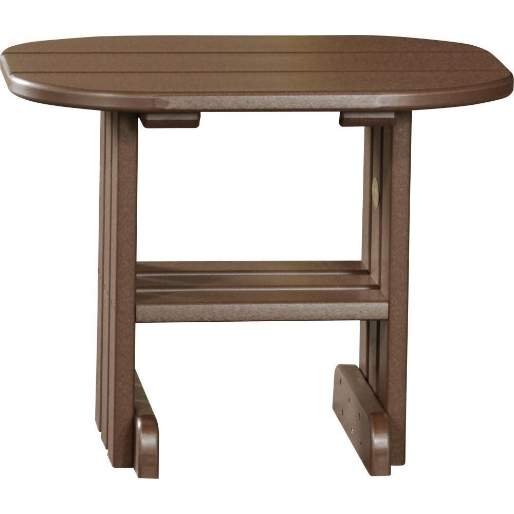 Outdoor End Table Chestnut Brown