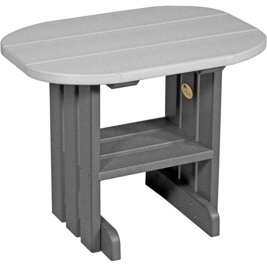 Outdoor End Table Dove Grey & Slate