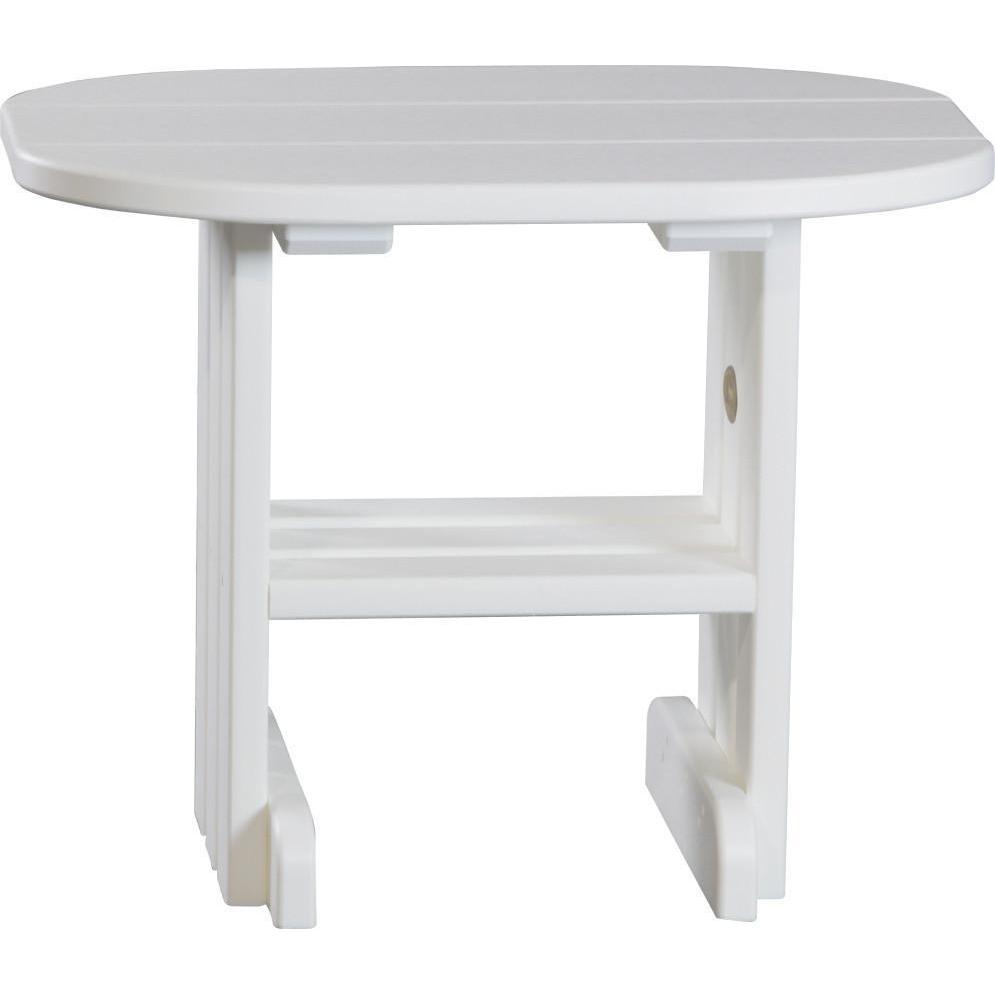 Outdoor End Table White