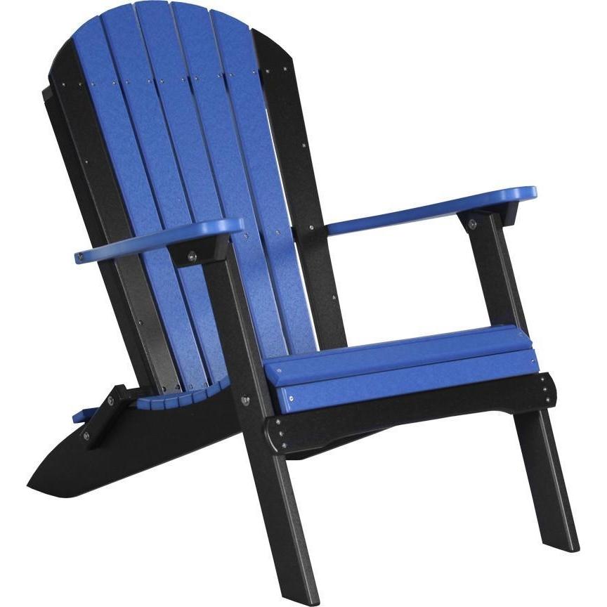 Folding Adirondack Chair Blue & Black
