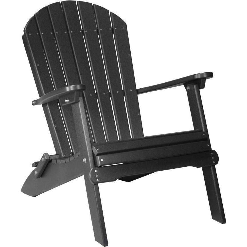 Folding Adirondack Chair Black