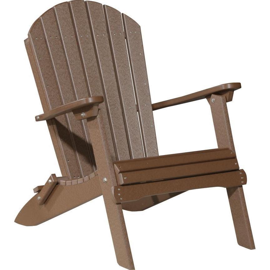 Folding Adirondack Chair Chestnut Brown