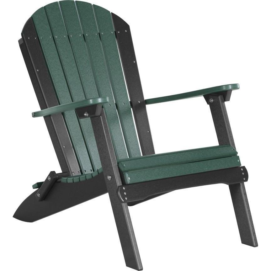 Folding Adirondack Chair Green & Black
