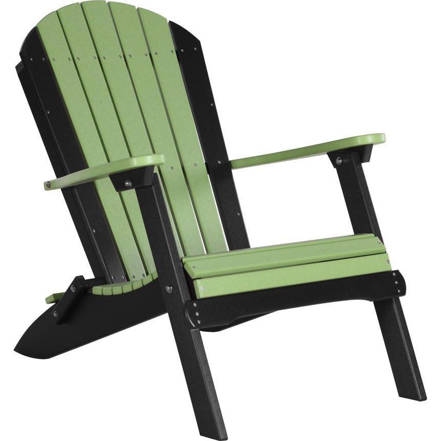 Folding Adirondack Chair Lime Green & Black