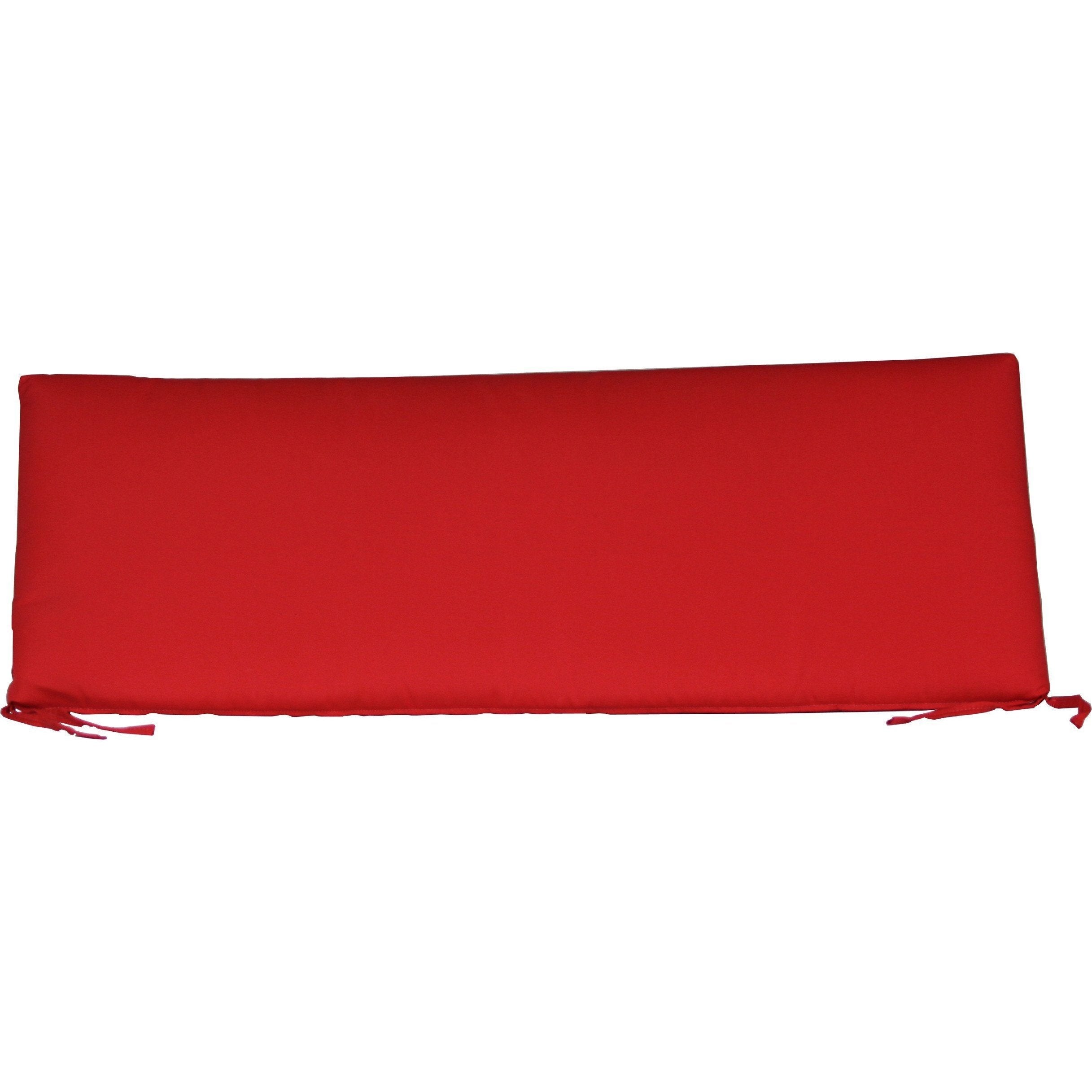 Outdoor 4' Seat Cushion Logo Red