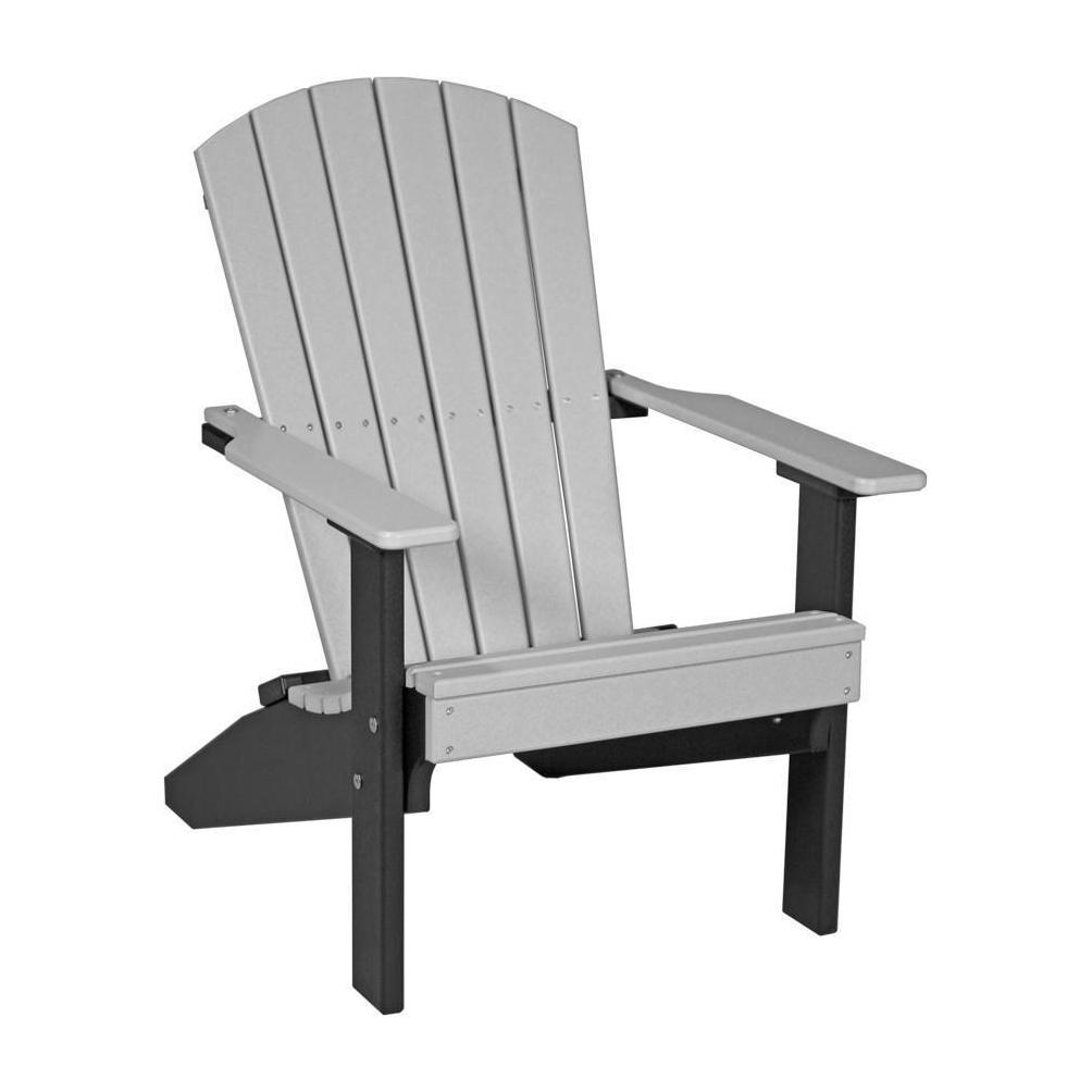 Lakeside Adirondack Chair Dove Grey & Black