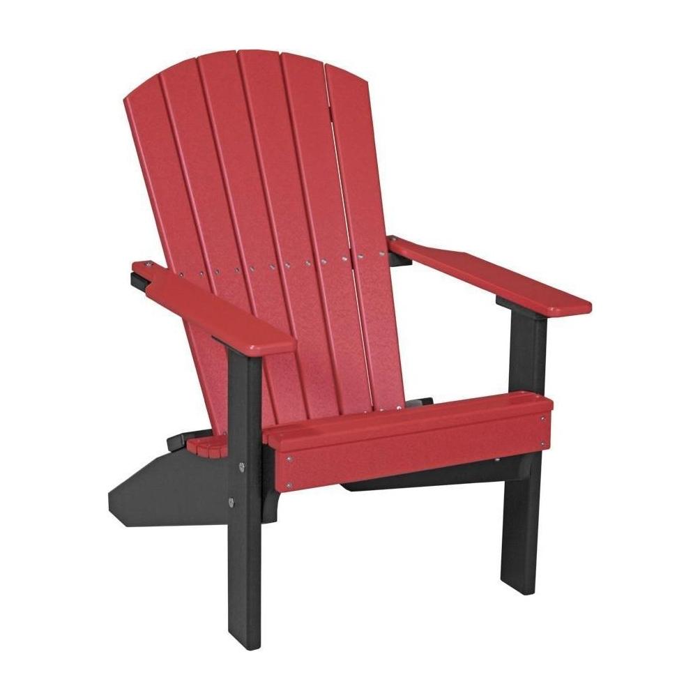 Lakeside Adirondack Chair Red & Black