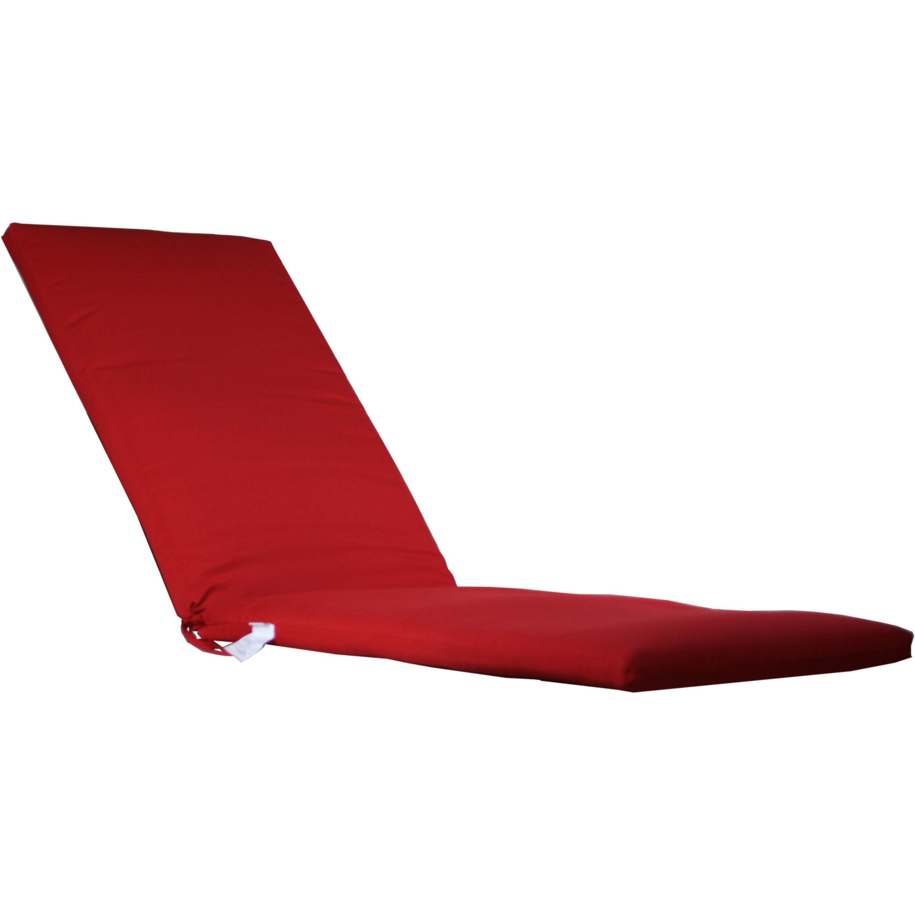 Red outdoor cheap chaise lounge cushions