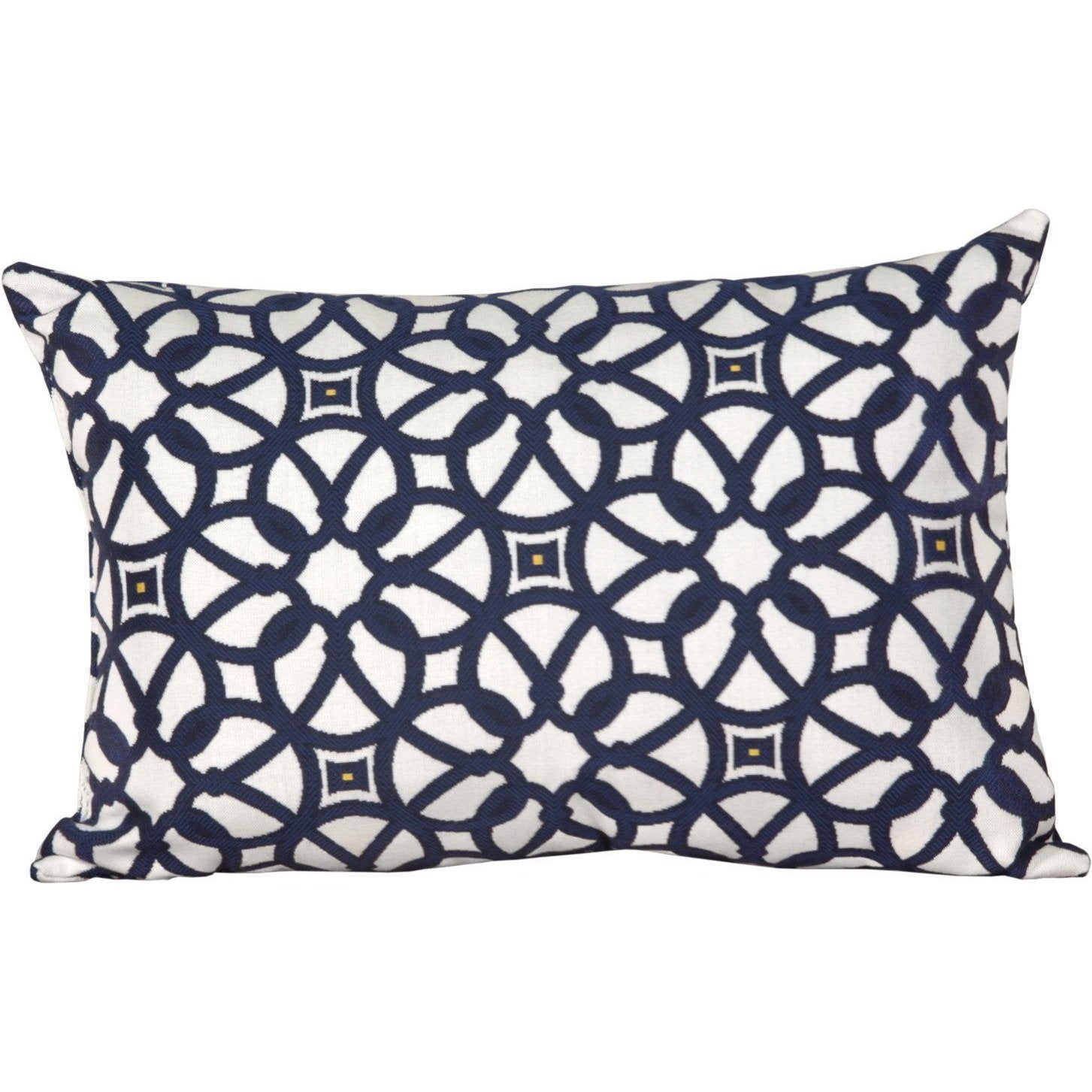 Outdoor Lumbar Pillow Luxe Indigo
