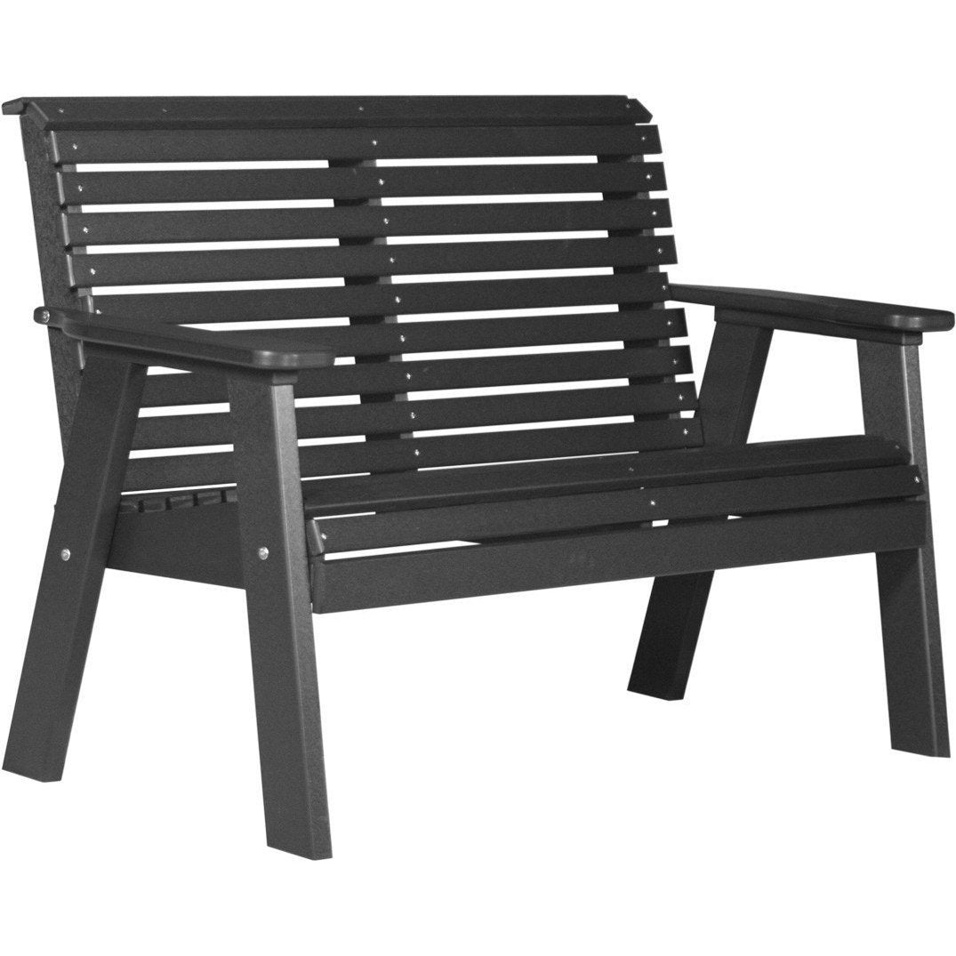 Black wooden garden online bench