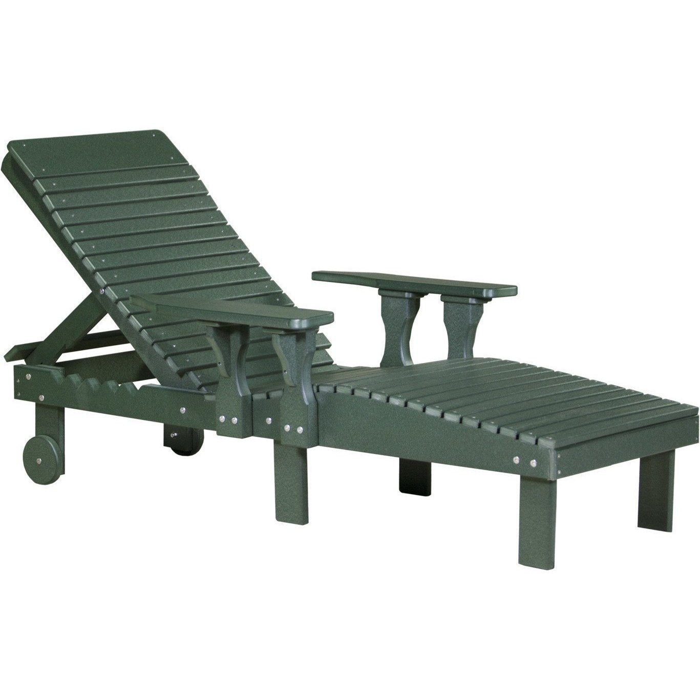 Outdoor Poly Lounge Chair Green