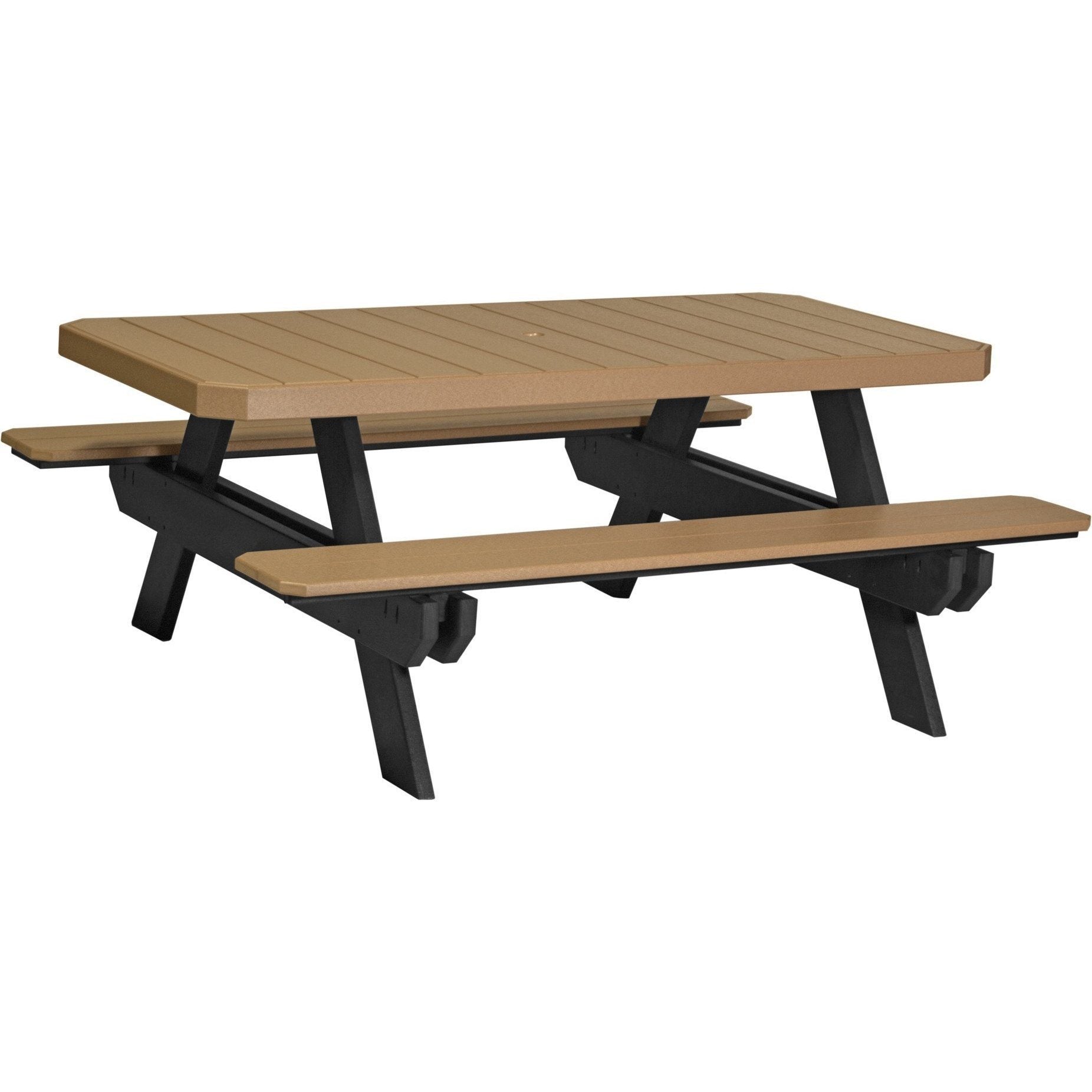 Outdoor 6' Rectangular Picnic Table