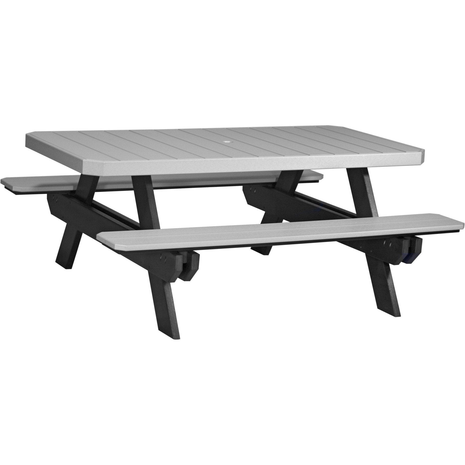 Outdoor 6' Rectangular Picnic Table