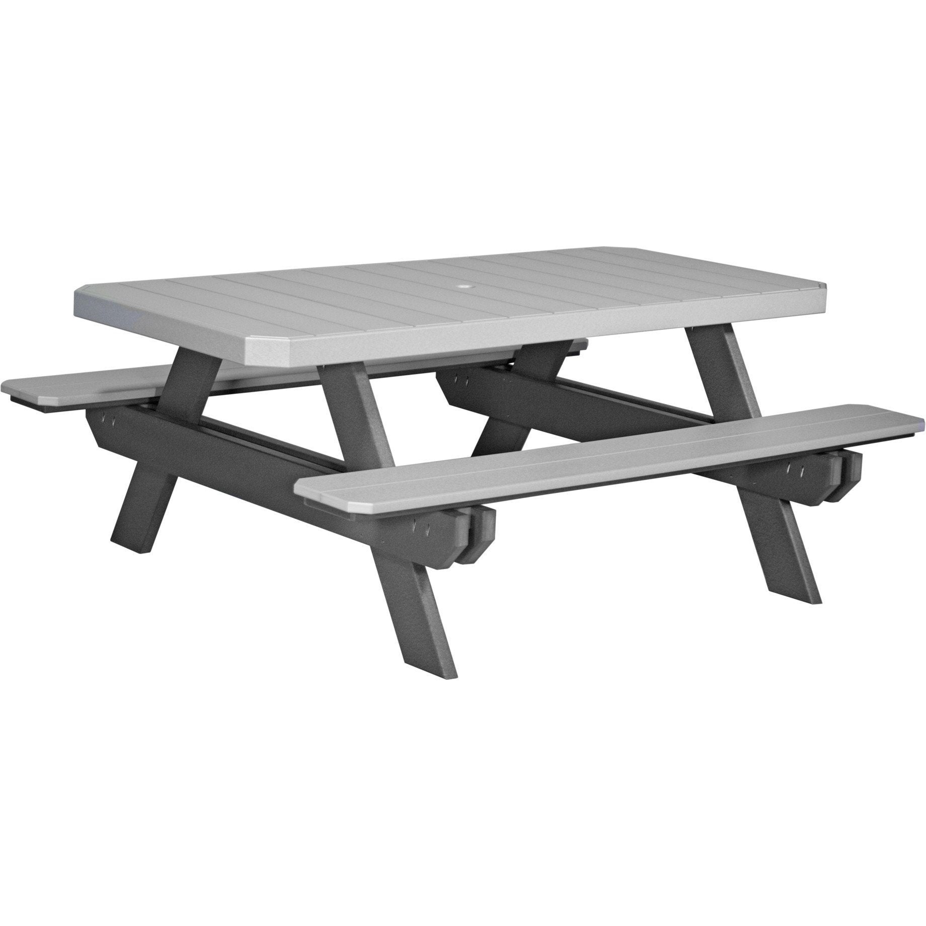 Outdoor 6' Rectangular Picnic Table