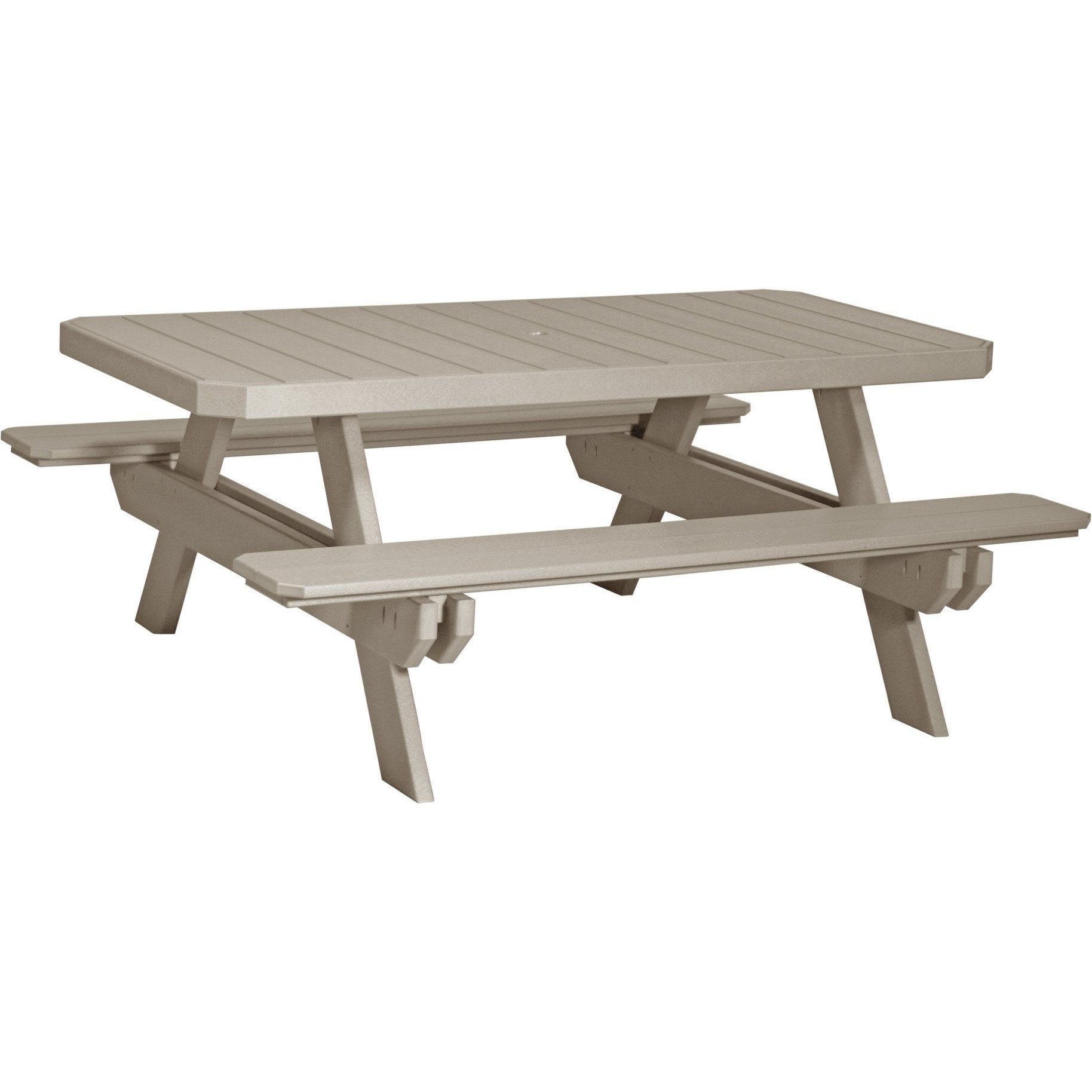 Outdoor 6' Rectangular Picnic Table