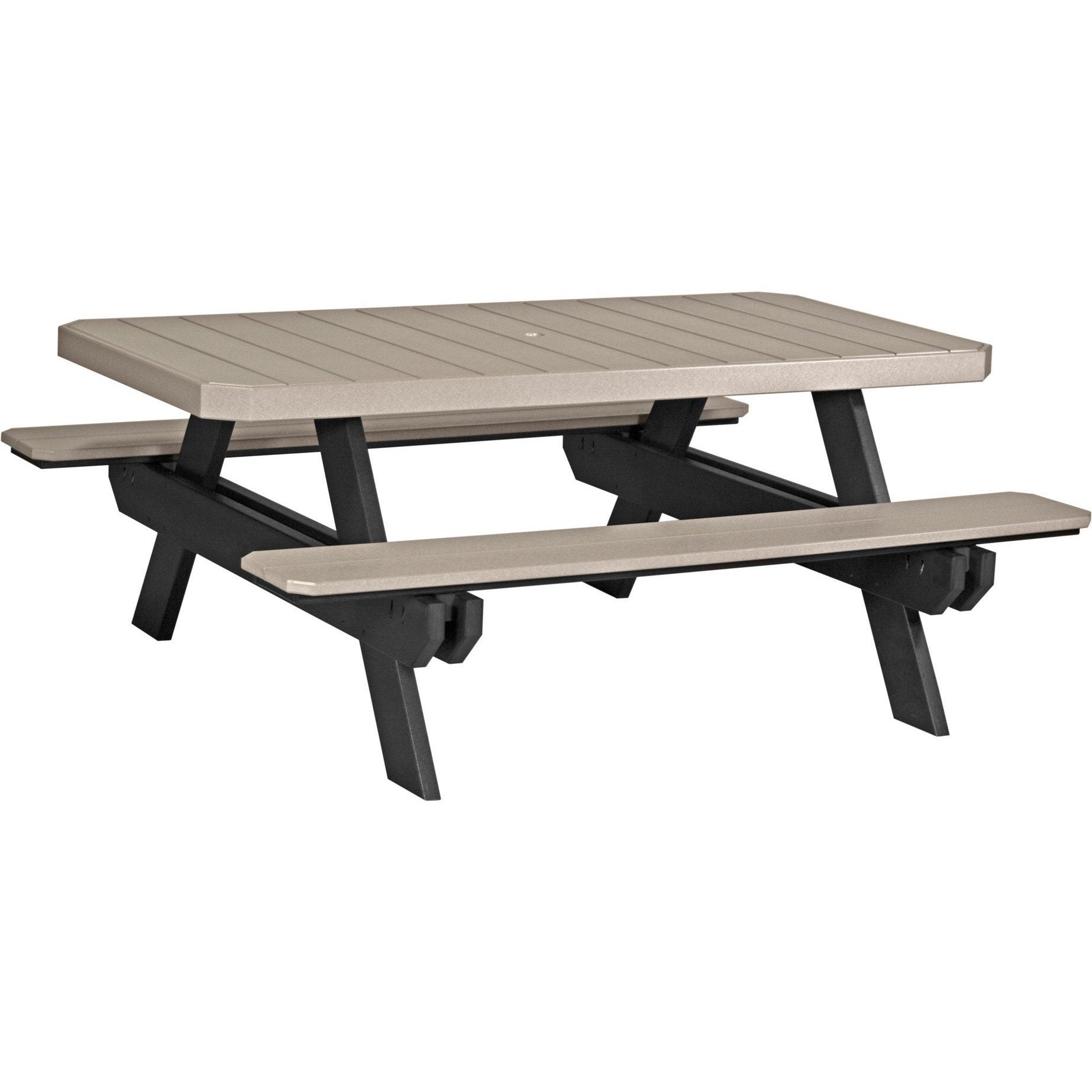 Outdoor 6' Rectangular Picnic Table