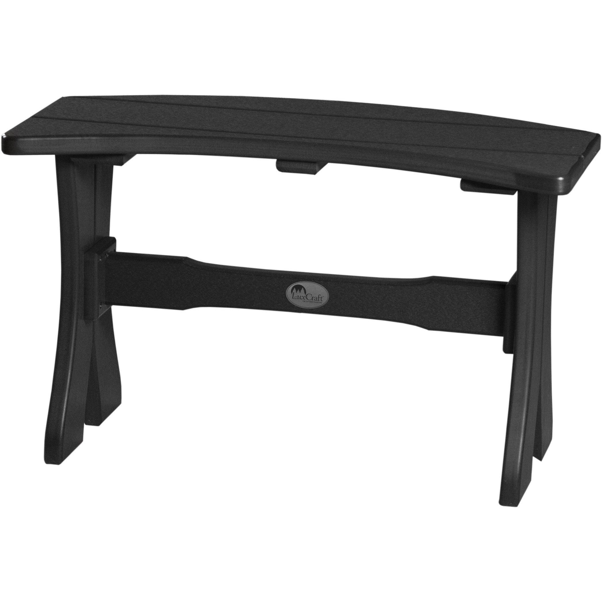 Outdoor 28" Table Bench Black