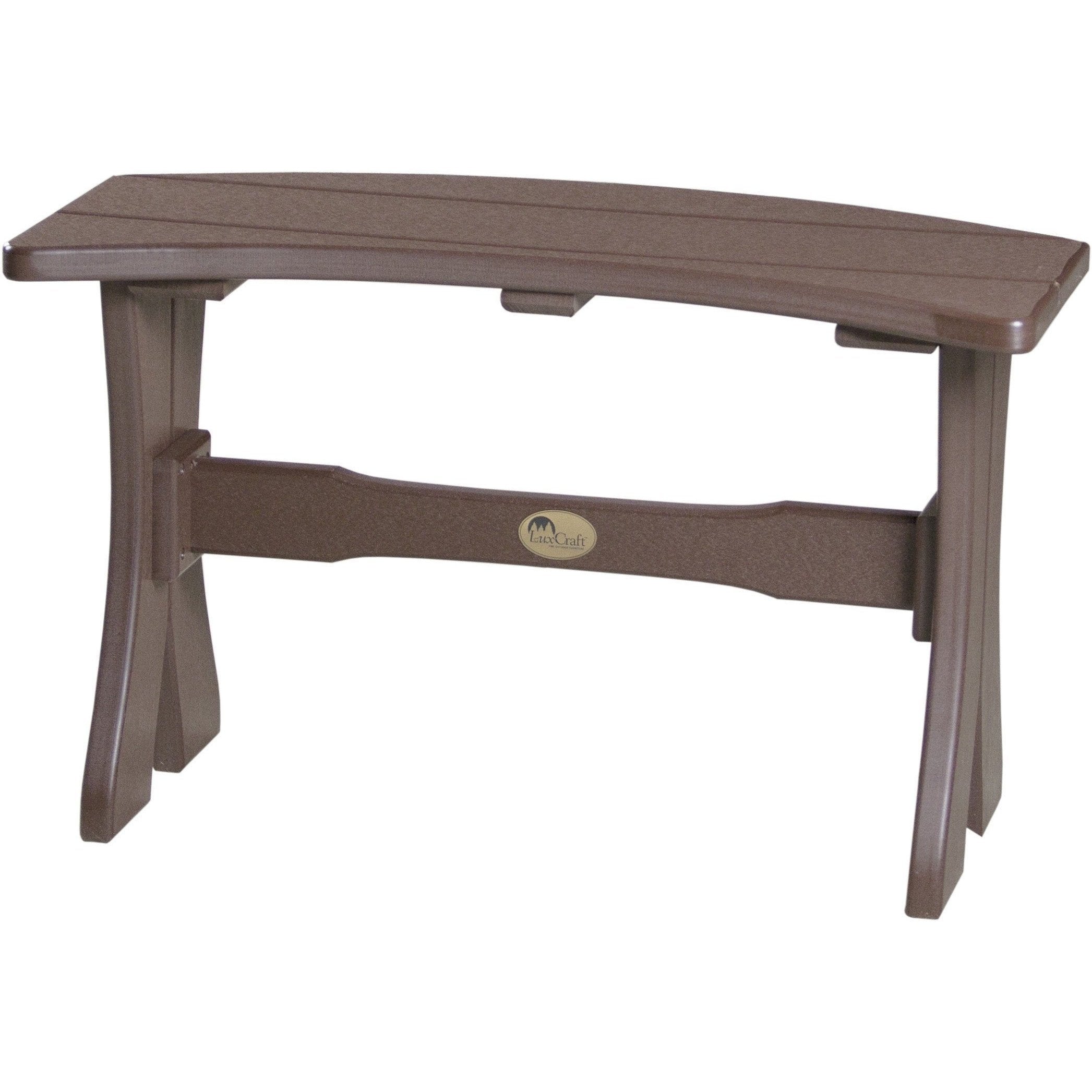 Outdoor 28" Table Bench Chestnut Brown