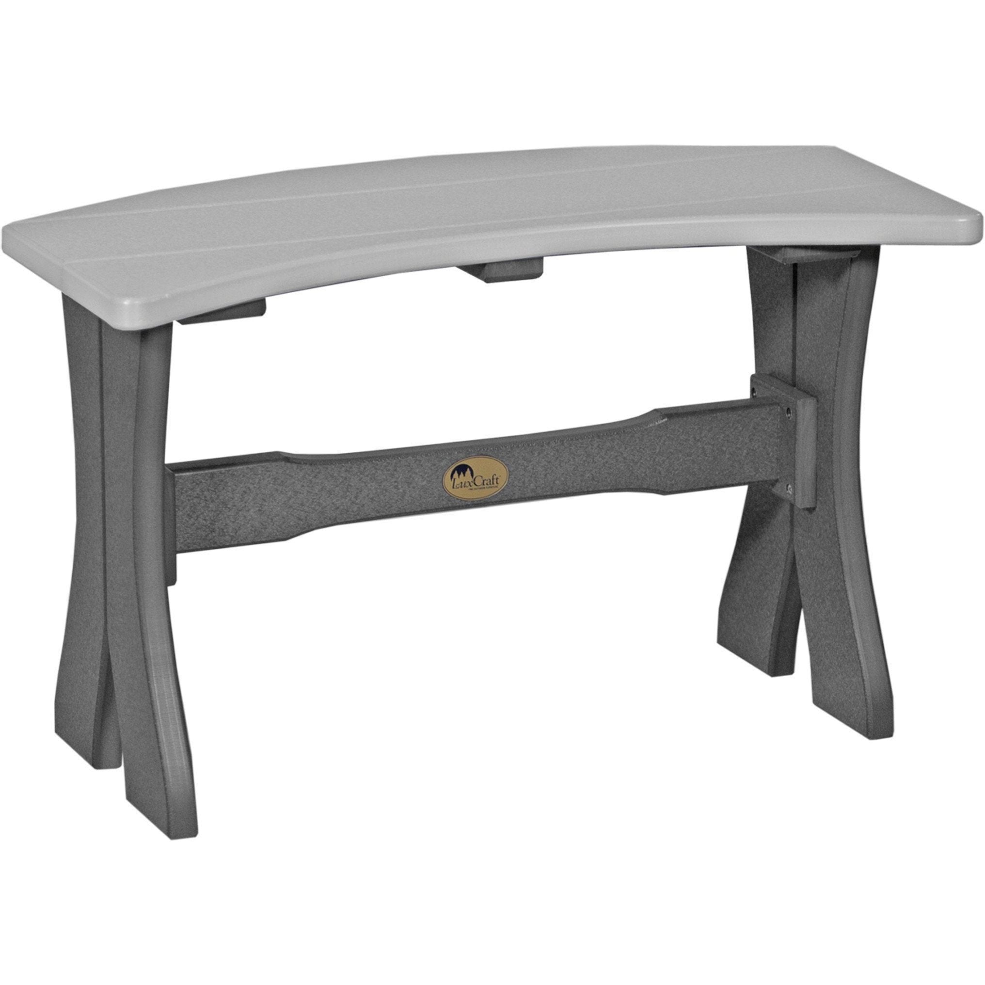 Outdoor 28" Table Bench Dove Grey & Slate